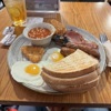 A large full English breakfast